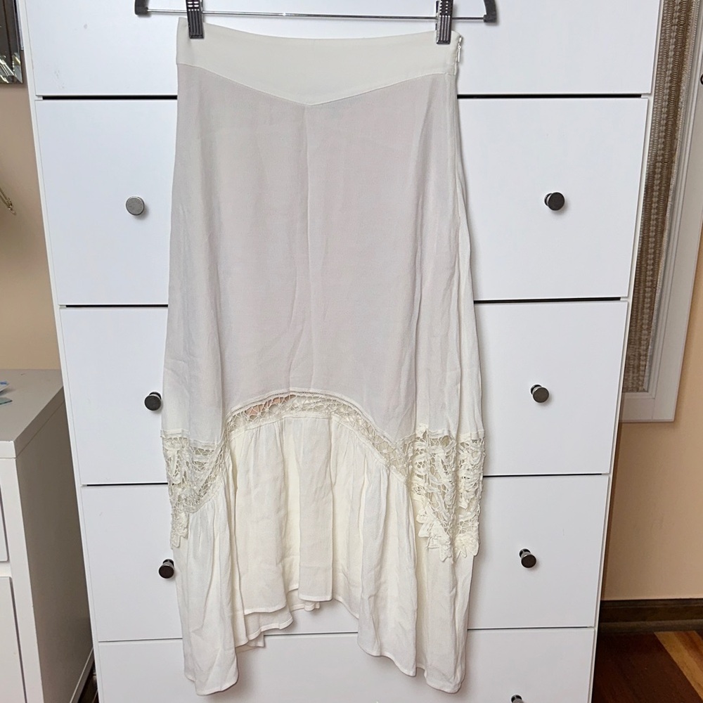 For Love And Lemons White Lace Skirt